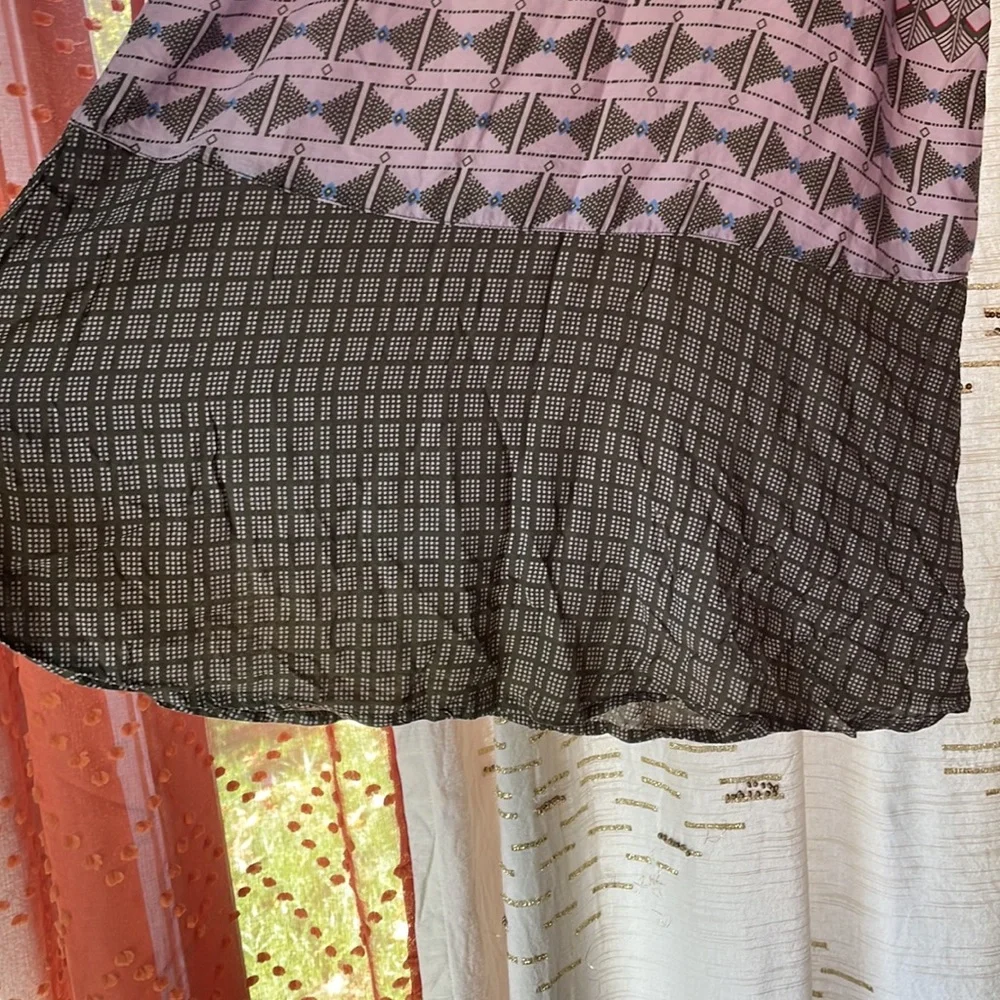PRANA Nari Chevron Keyhole Dress Wild Orchid Geo